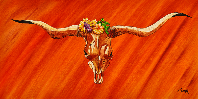 Watercolor painting of a vibrant bouquet of assorted flowers with rich color washes and soft blended petals against a light background