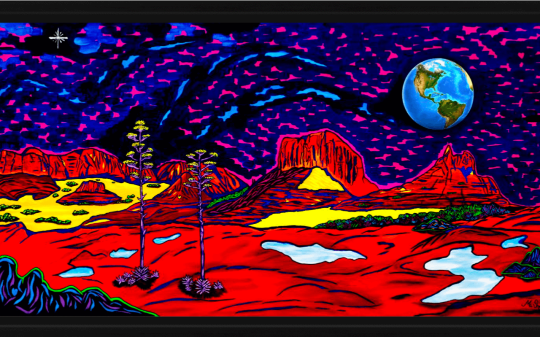 Sedona's hypnotic earthrise