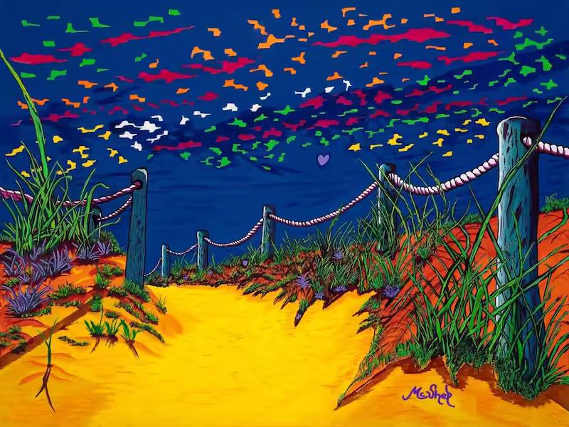 Always on Vacay: A Serene Escape with Beach Artwork