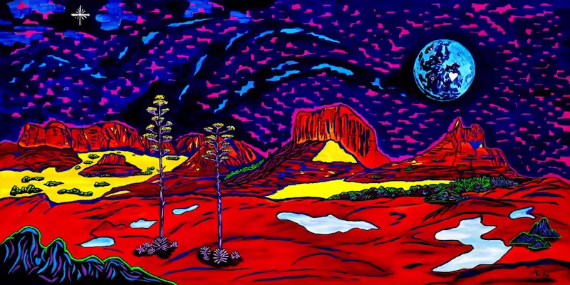 Experience the Enchantment of Mystical Moonrise Artwork