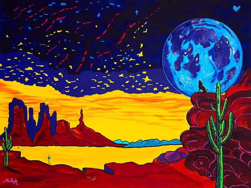 Coyotes Lunar Serenade