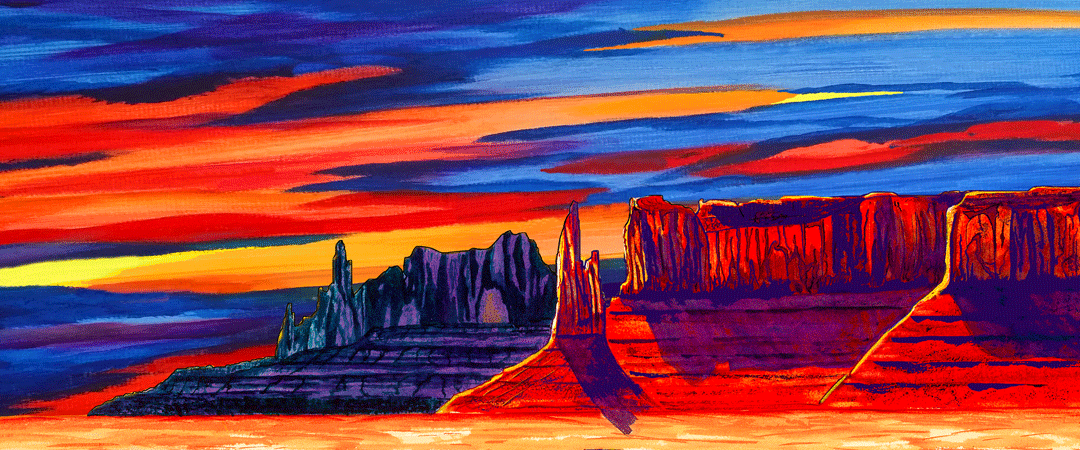 Enchantment – Early Sedona Watercolor by Clark Sheppard