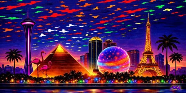 Vegas: A Luminous Awakening | Las Vegas Skyline Art | Clark Sheppard