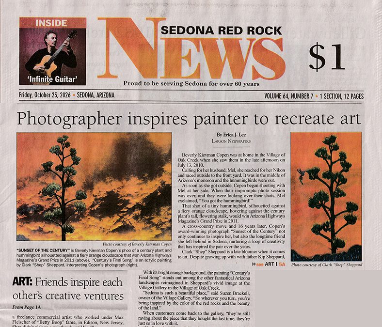 From Photograph to Painting: A Story Featured in Sedona Red Rock News